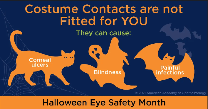 October is Halloween eye safety month